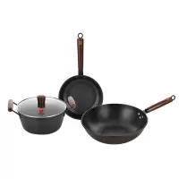 三禾窒化铁锅三件套