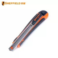钢盾(SHEFFIELD) S067004 9mm高级快换刀片型美工刀(含2片备用刀片)