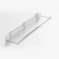 翌嘉YJ4122649 亚克力夹缝镜柜层隔板卫生间浴室壁挂储物架免打孔墙上置物架