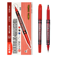 记号笔/粗笔;参数:晨光MG2130红色12支装/盒记号笔