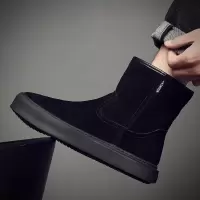 策霸CEBA男士冬季加厚防滑马丁靴165-285透气防水时尚商务休闲靴