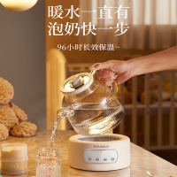 HYUNDAI现代 花茶壶 1L 全玻璃养生壶家用KBE818A带滤网