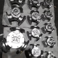 小窝厘 沪工三通球阀YQ42F-16P\DN40