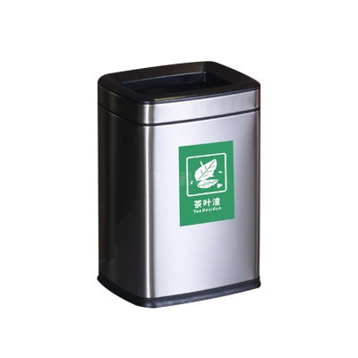 翌嘉YJ4123013 茶水间茶渣桶滤茶桶不锈钢茶水桶茶叶废水桶 银色 8L 235*190*345