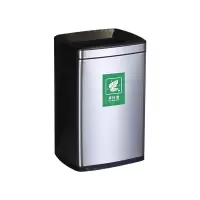 翌嘉YJ4123015 茶水间茶渣桶滤茶桶不锈钢茶水桶茶叶废水桶 银色 20L 320*265*490