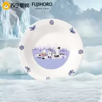 FUJIHORO富士日本进口姆明杯碟套装日式餐盘餐具家用碟子泡面杯子18CM圆盘