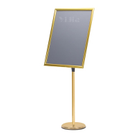 翌嘉YJ5011537 A2立牌指示牌酒店导向牌立式广告牌指引牌落地展示牌 金色直角