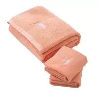 恒源祥 馨雅天气浴巾三件套-粉(2面+1浴)TAL1017