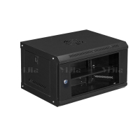 翌嘉 YJ5011638壁挂网络机柜网线理线柜 4u玻璃门黑色