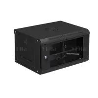 翌嘉 YJ5011638壁挂网络机柜网线理线柜 4u玻璃门黑色