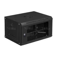 翌嘉 YJ5011642壁挂网络机柜网线理线柜 6u玻璃门黑色
