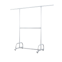 翌嘉YJ-D2-202 202不锈钢晾衣架移动伸缩单杆式晒衣架 不可升降高度款 1000*520*1650