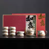 陶鼎軒 汝窑茶具如意柿子猫盖碗套装C23