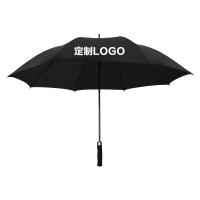 翌嘉 YJ5081609 全纤维双层雨伞 可定制logo可印图案 外黑内黑 伞直径135cm 10把起订