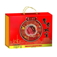 廣州酒家腊味礼盒广式风味腊肠腊肉鸭肾鸳鸯双宝800g