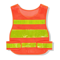 翌嘉YJ4112146 反光背心环卫园林反光马甲施工交通反光衣 葫芦款橙色
