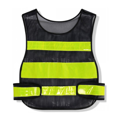 翌嘉YJ4112147 反光背心环卫园林反光马甲施工交通反光衣 葫芦款黑色