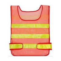 翌嘉YJ4112153 反光背心环卫园林反光马甲施工交通反光衣 大网眼款红色