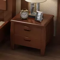 质凡床头柜实木中式经典床头小柜子现代简约小型床边柜卧室收纳柜矮柜