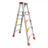 翌嘉YJ-20159铝合金人字梯家用折叠梯双面扶梯五步梯1.5米