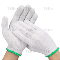 翌嘉YJ40620010棉纱线手套耐磨防滑劳保防护手套 10针