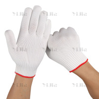 翌嘉YJ40620016白色尼龙手套防滑耐磨劳保手套 10针