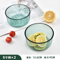 高太白 湖绿色5寸雪花碗2件套(雪花碗*2)2111