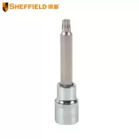 钢盾(SHEFFIELD) S015225 12.5mm系列100mm长花型旋具套筒T25[家用]