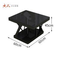 质凡简约办公室接待会客商务 方茶几60*60*45cm