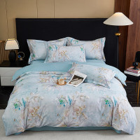 彼加曼 BGM-T2529“茉彩花韵”加厚铂金全棉四件套(被套200*230cm)