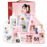 蔬果园洗衣液礼盒套装 蔬果园天然玫瑰香氛十件套SYGT-6008