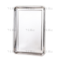 翌嘉YJ40625025 304不锈钢方盘蒸饭盘食堂托盘蒸饭柜烤箱面包馒头盘商用托盘 600*400*20