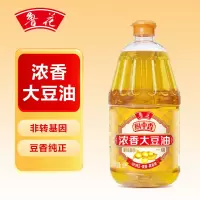 鲁花 非转基因一级厨中香浓香大豆油 1.8L