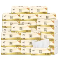 清风 AR10YHF原木纯品3层全压花80抽S码抽纸 30包-箱装