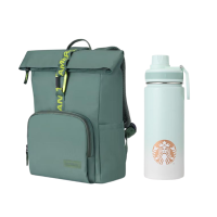 星巴克/美旅 旅行套餐B(美旅双肩包墨绿色+星巴克不锈钢运动杯520ml)NA7*04001 11156055