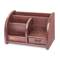 木制笔筒 C2022-红木色