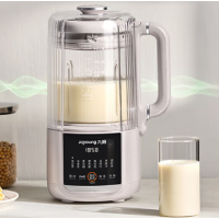 九阳豆浆机迷你小型家用2-3人破壁机料理机多功能榨汁机米糊辅食机一键清洗可预约DJ12X-D146[沙丘灰] 1.2L