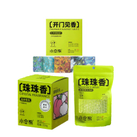 小仓熊空气香氛套装(晶珠香氛/白桃夭夭正装*1+ 替换袋装*1+香氛挂片*2)XH800009除烟味除宠物味家用静音设计