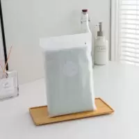 洁丽雅(grace)清悦系列毛巾单条装快速吸水EVA袋装家庭装 绿色/粉色 1条 60g