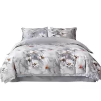 金丝莉(kintheri) 数码印全棉四件套 墨染山水 规格200×230cm 2300G