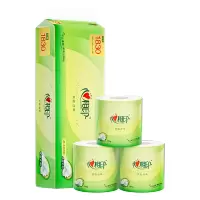 心相印 BT2010 茶语丝享183克10粒装四层茶叶压花卷筒 卫生纸 10卷*1提