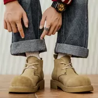 马丁靴男款2025秋冬季新款高帮大黄靴男士复古潮流百搭户外工装靴