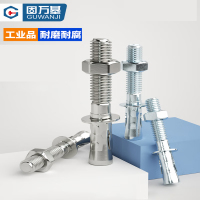 固万基(GUWANJI)螺杆型膨胀锚栓 [车修壁虎] 碳钢镀蓝白锌M12x160[50个/包]
