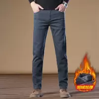 常规加绒可选男士休闲裤时髦百搭轻商务修身显瘦直筒裤男