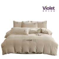 紫罗兰牛奶绒刺绣四件套 款号:VDZLPSS13768