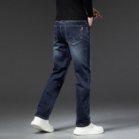 秋冬新款直筒牛仔裤男高级感商务高级感弹力宽松百搭中年爸爸裤子_15284