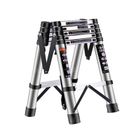翌嘉 YJ40625064铝合金折叠便携升降梯 2.2+2.2米双面人字梯
