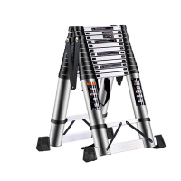 翌嘉 YJ40625071铝合金折叠便携升降梯 5+5米双面人字梯
