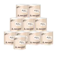 清风卫生纸3层96g*10卷萌宠柔韧系列有芯卷纸A22AGZM