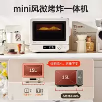 美的(Midea)小滋味2.0微烤炸一体机微波炉电烤箱空气炸三合一变频平板专业烘烤毫秒瞬热烤管(C15)